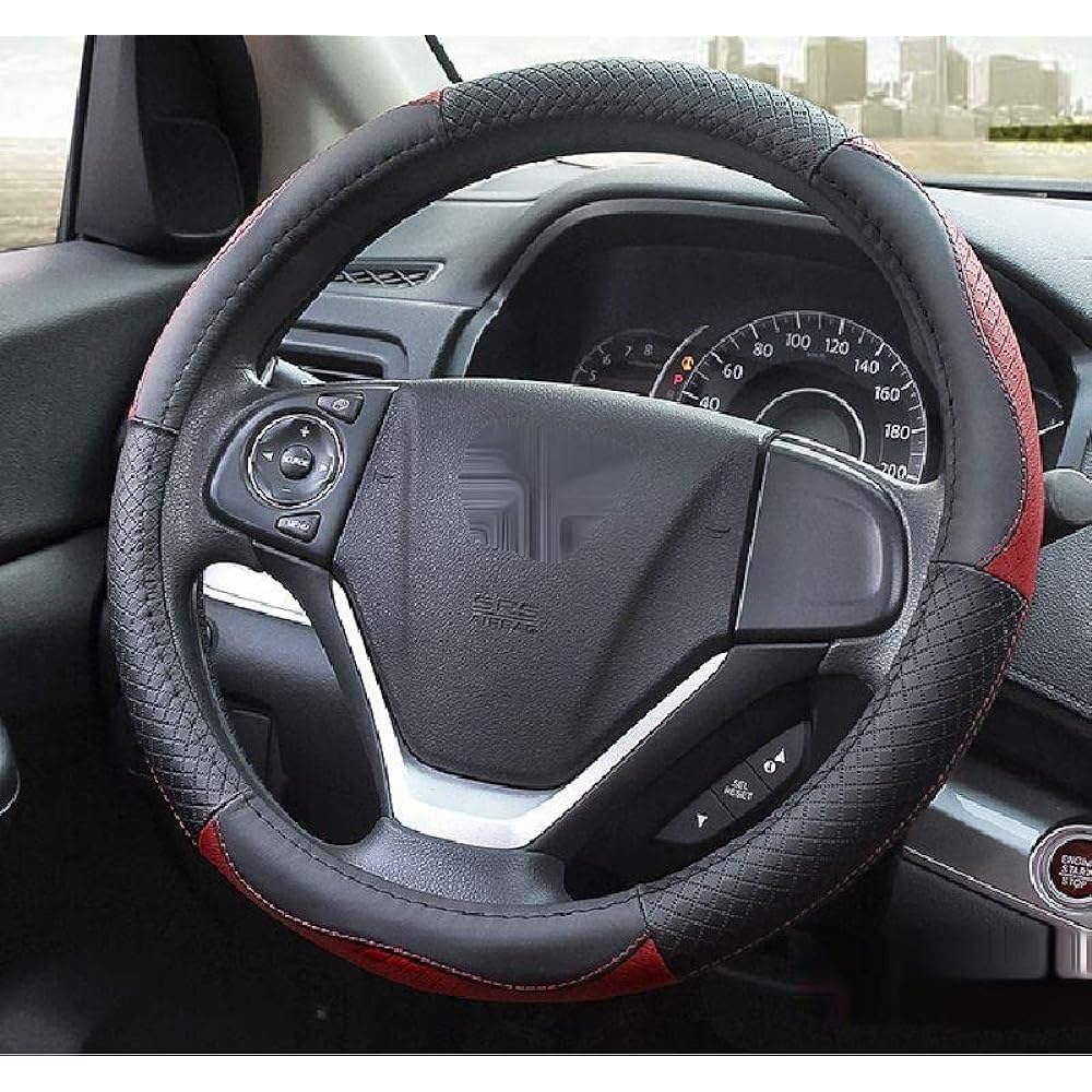 CX-3 CX-5 Atenza Axela Axela Mazda Car Steering Wheel Cover Red Dress Up Parts Accessories Stain Resistant Non-Slip Grip