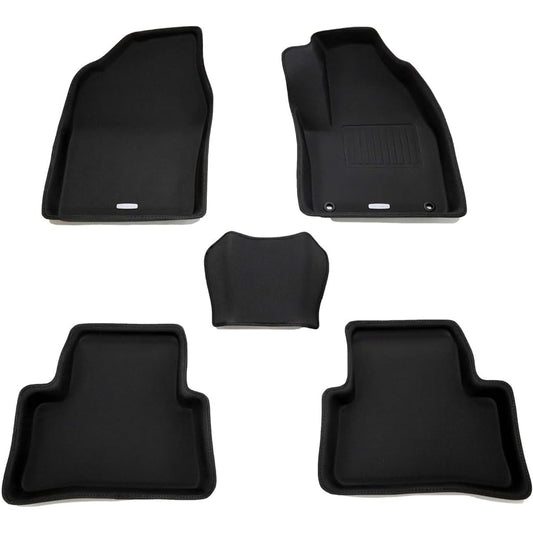 Clazzio Floor Mat 3D Type Set for 1 C-HR Gasoline Vehicle 2WD (CVT) / Hybrid Vehicle H28(2016)/12~ NEW Rubber Type Black ET-1180 [5EETB1180K]