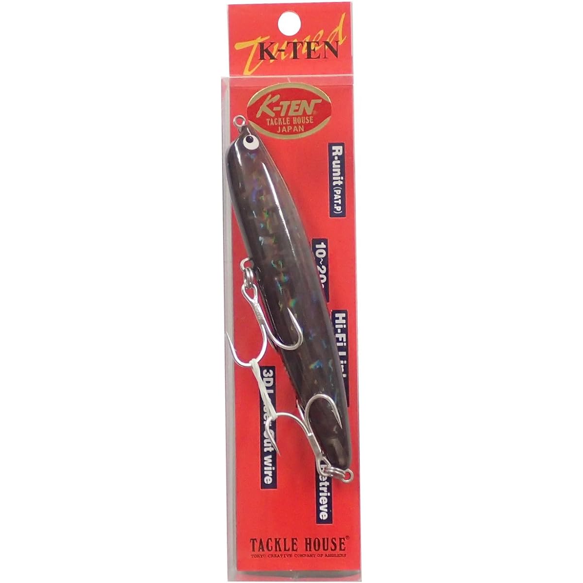 TackleHouse Minnow Tuned K-TEN TKR130H Hi-Fi Lipless 130mm 33g Floating TKR130H Lure
