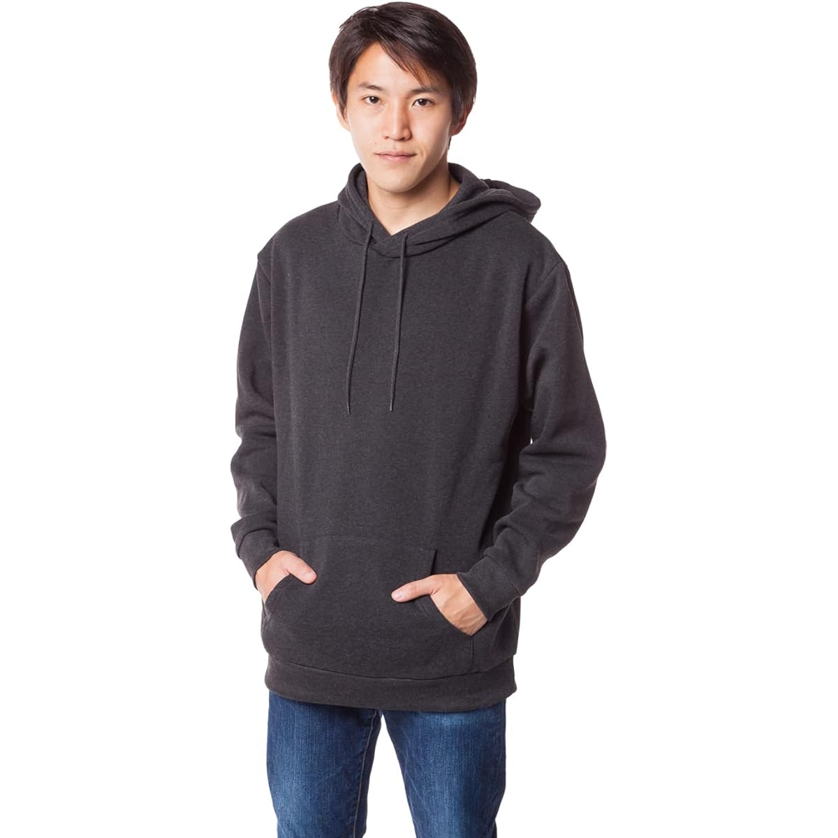 [Y's factory] Hoodie Sweatshirt Men's Tops Casual Pullover Simple Long Sleeve Plain Hood Sweatshirt Crew