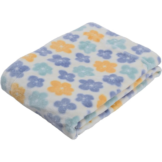 nishikawa [Nishikawa] Polyester Blanket, Single, Washable, Warm the moment you touch it, Hot to the touch, Moisture wicking, heat generation, touch sensation, not stuffy, LP3662, Winter Three Pure Blue FQ03065004