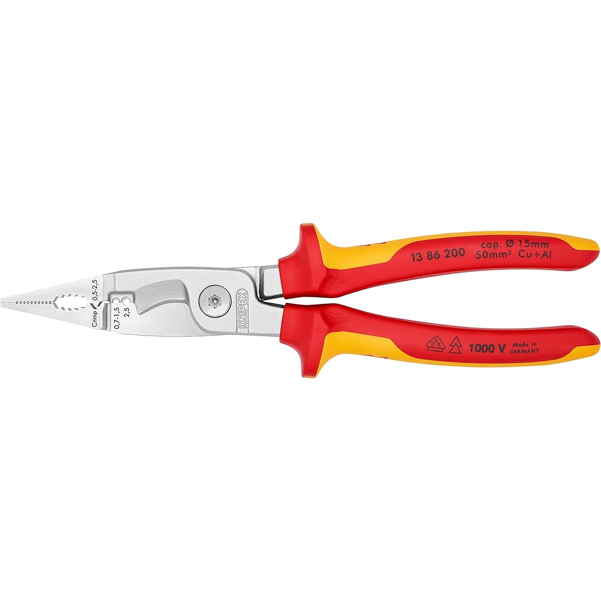 KNIPEX 1386-200 Insulated Electro Pliers (SB)