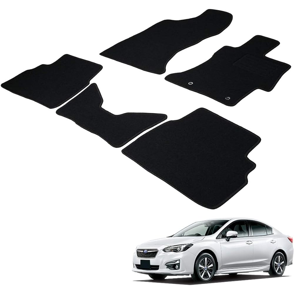 Fenice Car Mat Floor Mat Domestic Production (Subaru Impreza / G4 Sport) <Original Hook Included> Black Non-slip Shape Resistant to Slip Car Mat (Car Parts Specialty Store)