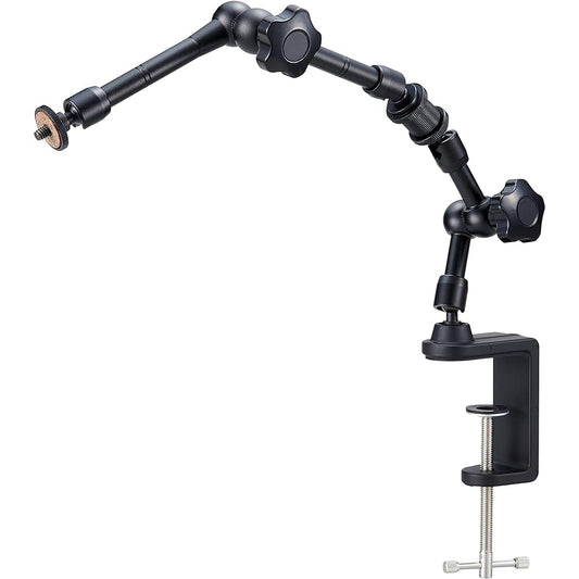 HOZAN Flexible Arm Optical Equipment Parts For Fixing Cameras Small and Lightweight, Easy to Carry Clamp Fixation Will Not Damage Your Desk L-803