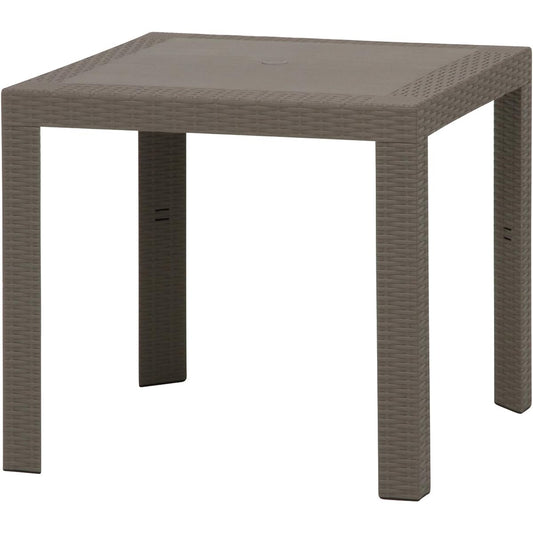 Fuji Boeki Garden Plastic Modern Table Stella 80x80cm Outdoor Usable Gray