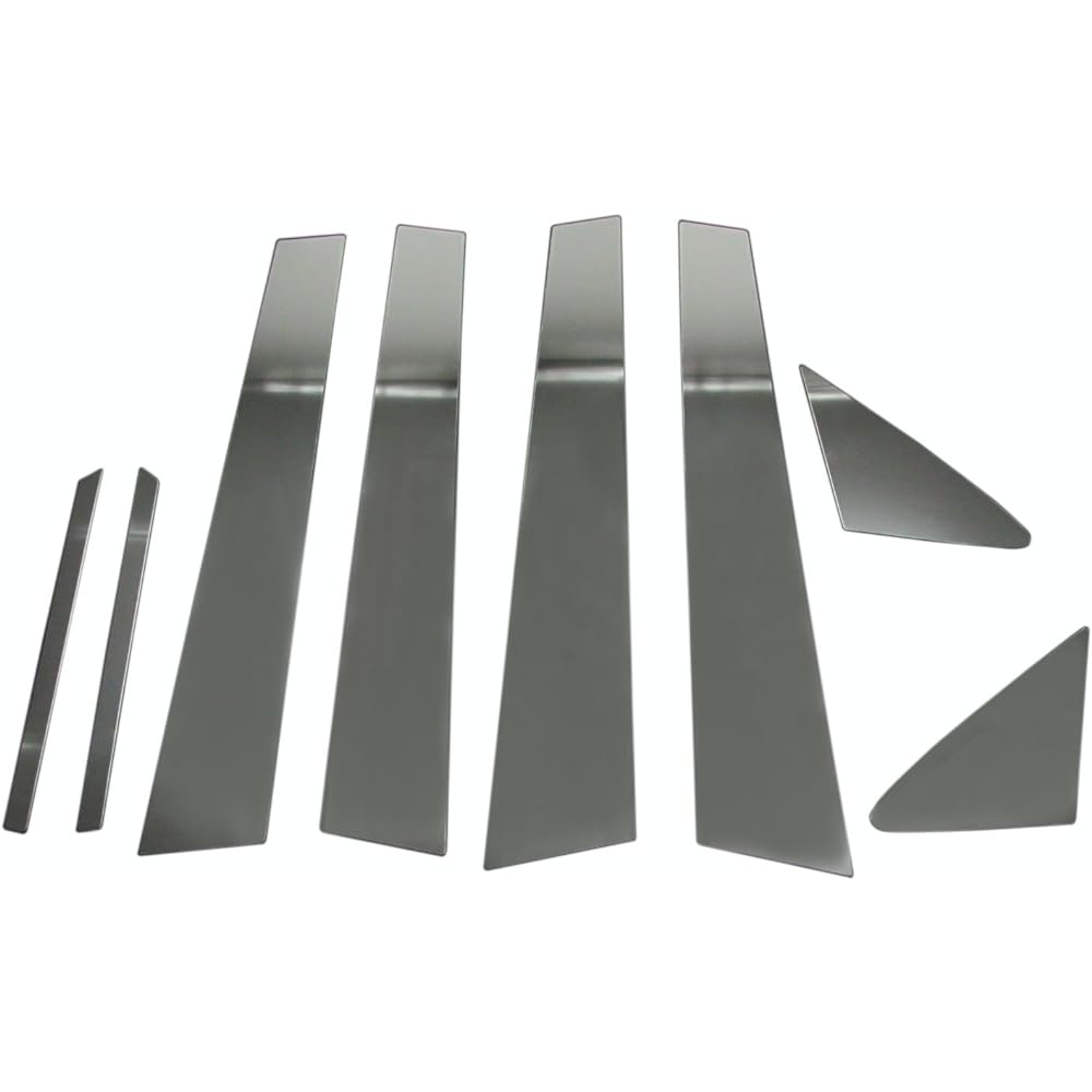 BRIGHTZ Crown 200 Super Mirror Stainless Plated Pillar Panel No Visor 8PC [PIL-SIL-179] GRS200 GRS201 GRS202 GRS203 GRS204 201 202 203 204 GRS Athlete Royal Saloon 6531