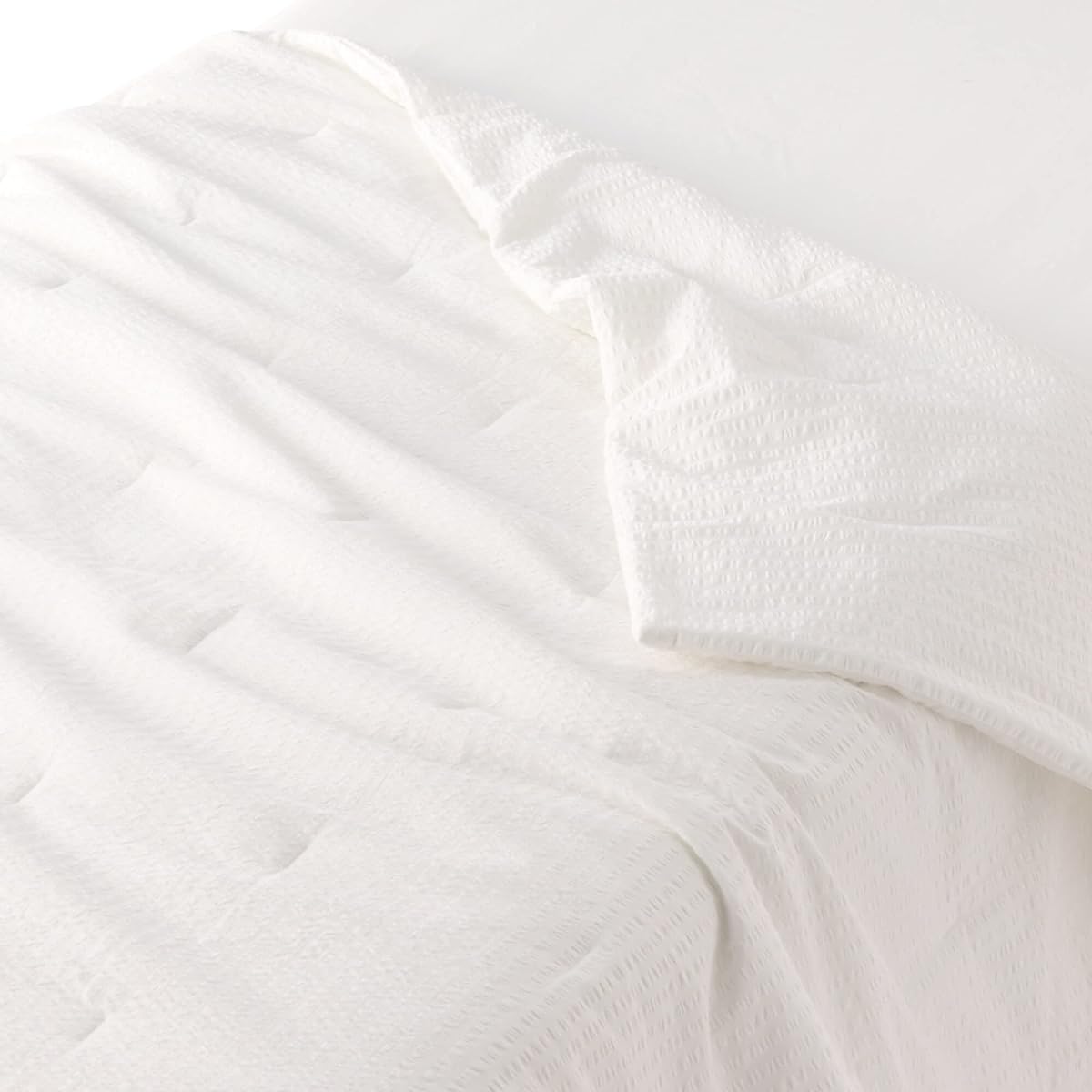 MUJI MUJI African Cotton Soccer Weave Thin Duvet Off White Double Size 180 x 200cm 12860495