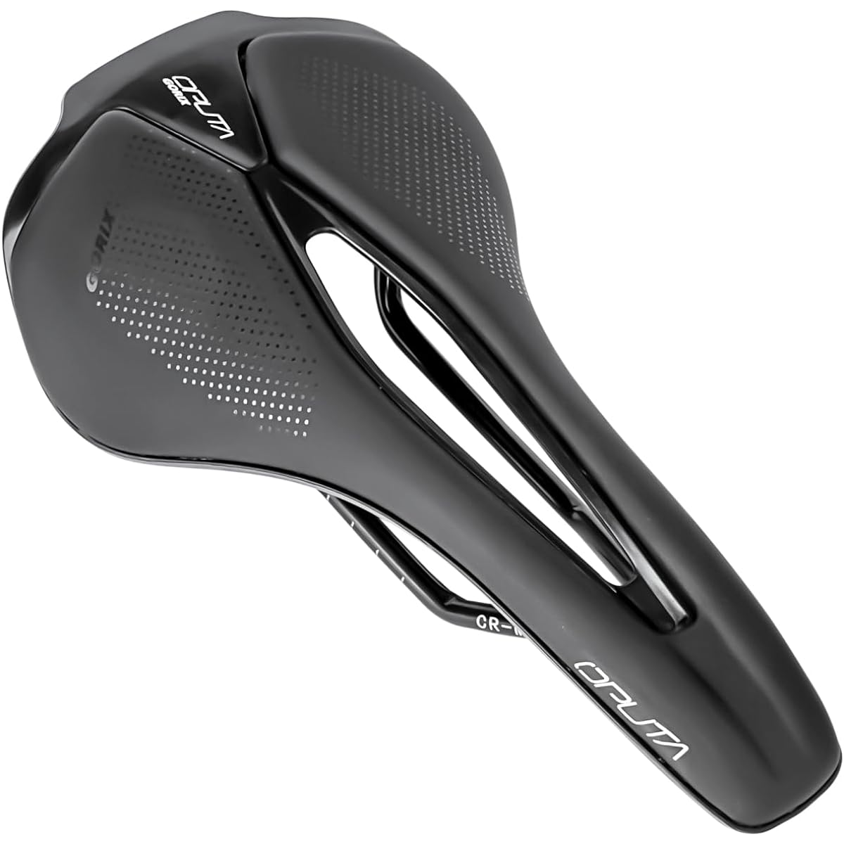 GORIX Saddle, Bicycle, Short Nose, Road Bike, Short Saddle, Perforated, Lightweight, Shock Absorption, Bicycle Saddle Replacement, Stylish, Customized (oputa) Cross Bike, Cyclocross, MTB, Mini Velo and Other Bicycles