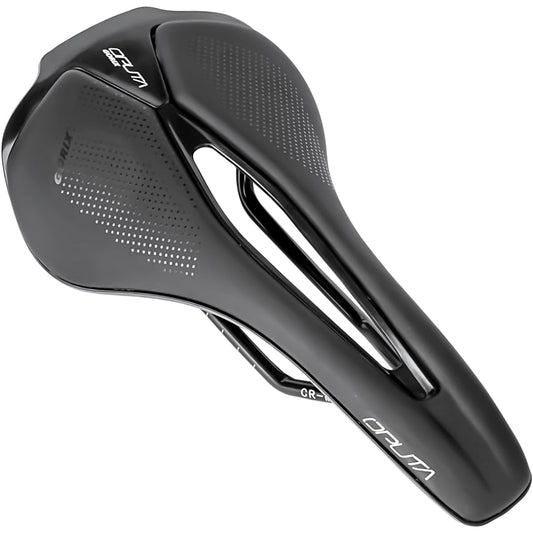 GORIX Saddle, Bicycle, Short Nose, Road Bike, Short Saddle, Perforated, Lightweight, Shock Absorption, Bicycle Saddle Replacement, Stylish, Customized (oputa) Cross Bike, Cyclocross, MTB, Mini Velo and Other Bicycles