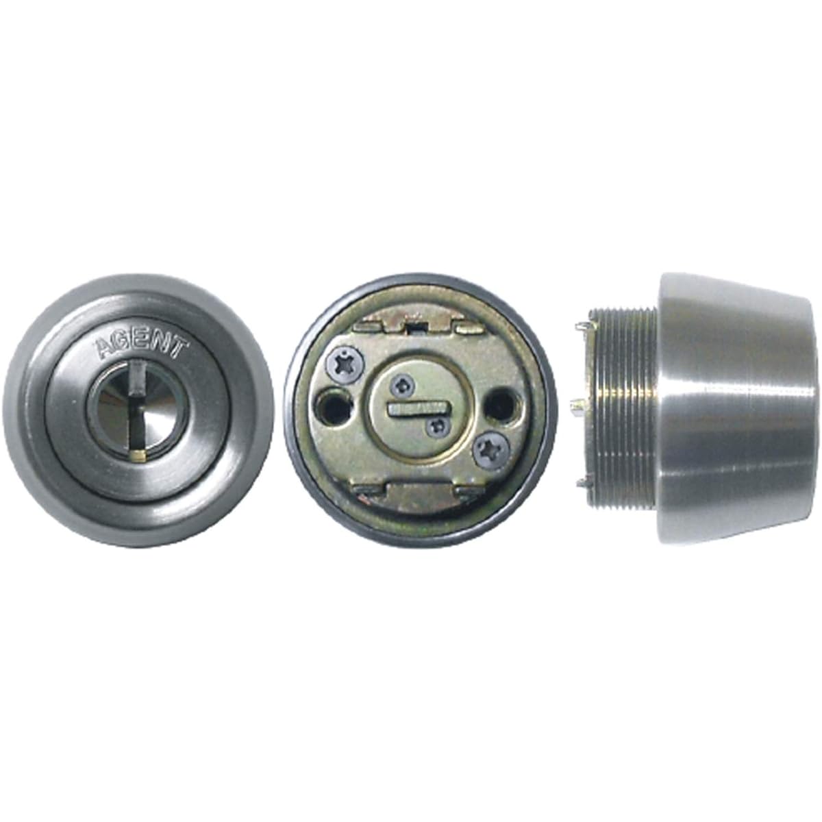 Daikoku Seisakusho AGENT Dimple Key MIWA Replacement Cylinder with 5 Keys Silver [Product Number: LS5-LSP/TE0]