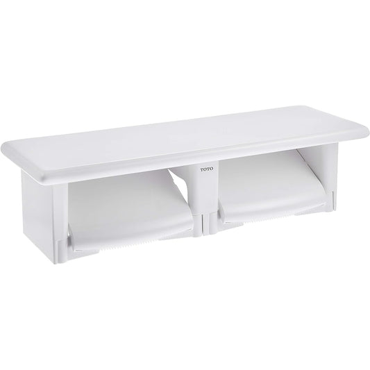 TOTO Double Paper Roller with Shelf (Ceramics) Resin White YH64SR#NW1