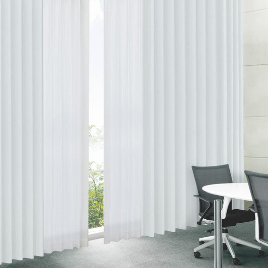 [ Exclusive] [Curtain Kurenai] [Made in Japan] Flameproof Curtain Set of 4 (4 Panel Set) "K-wave-D-eco48 Plain" Curtain with 48% Reclaimed PET Yarn, Day and Night Blindfold, UV Protection,