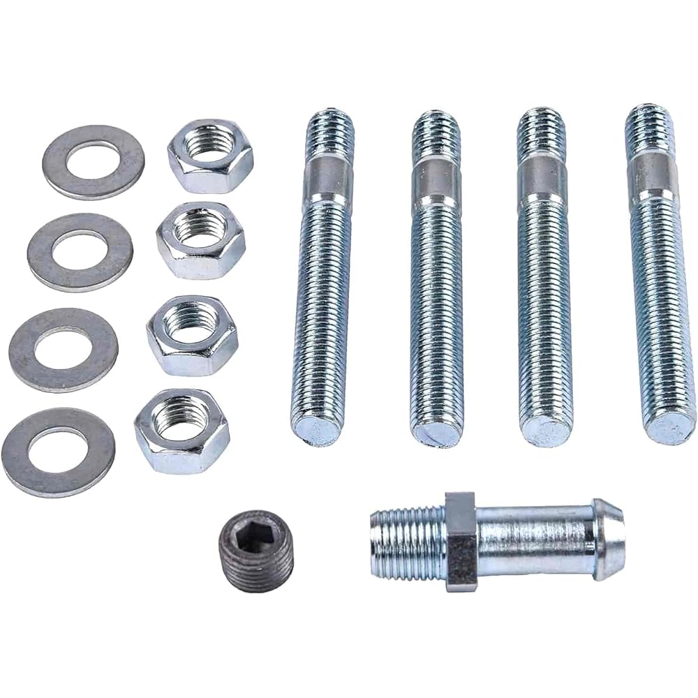 JEGS Carburetor Spacer | 4150 Square Bore Flange | Open Hall Design | 1 inch Height | 2 gaskets and mounting brackets included