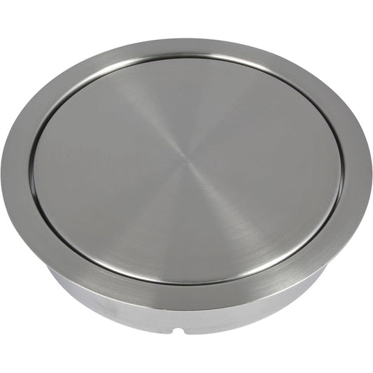 Sugatsune Industries Lamp Mark Stainless Steel Scrap Inlet AD-DH015 With Lid AD-DH015
