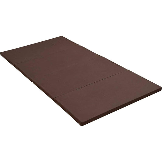 [Achilles] Folding Mattress, Hard, High Hardness (190N), Back Pain, Single, Antibacterial, Deodorizing, Thickness 4cm, Sleeping in the Car, Disasters, Lying Down, Four-Fold, Compact, Brown MK4-S(BR)