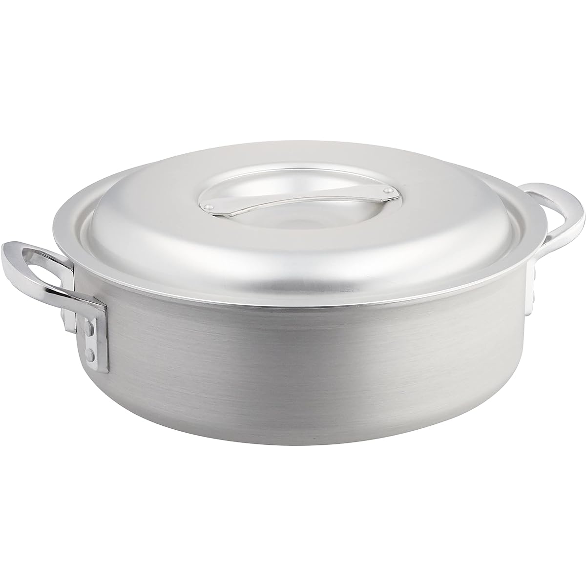 Endo Shoji TKG Two-handed pot, outer pot, 33cm, aluminum, IH compatible, outer diameter x depth (mm) 361 x 110, bottom plate thickness (mm) 4, bottom diameter (mm) 250, weight (kg) 2.7, for commercial use ASTM904