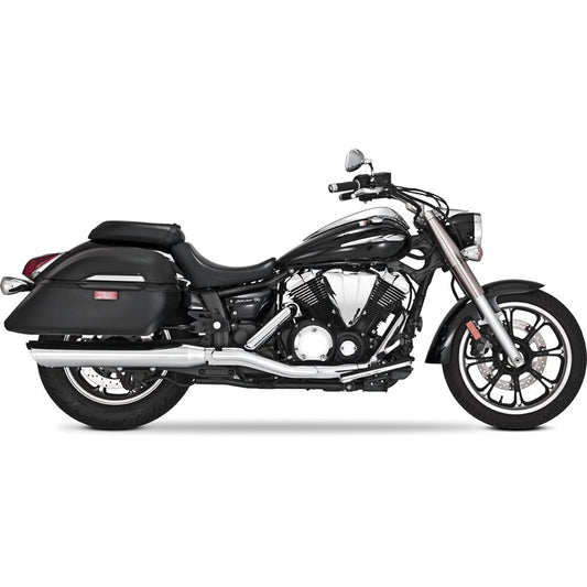 Vance&Hines Slip-on Muffler TWIN SLASH ROUND Steel Chrome XVS950A [Midnight Star] (09-14) 1811-2280 25407