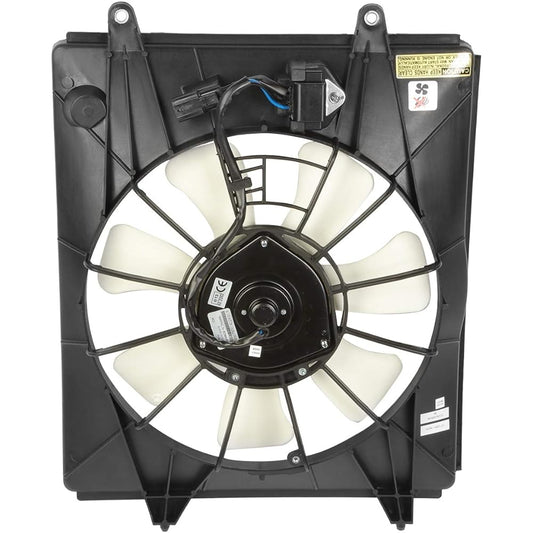 DNA Motoring OEM-RF-0205 HO3120107 Factory Style AC Condenser Cooling Fan Replacement