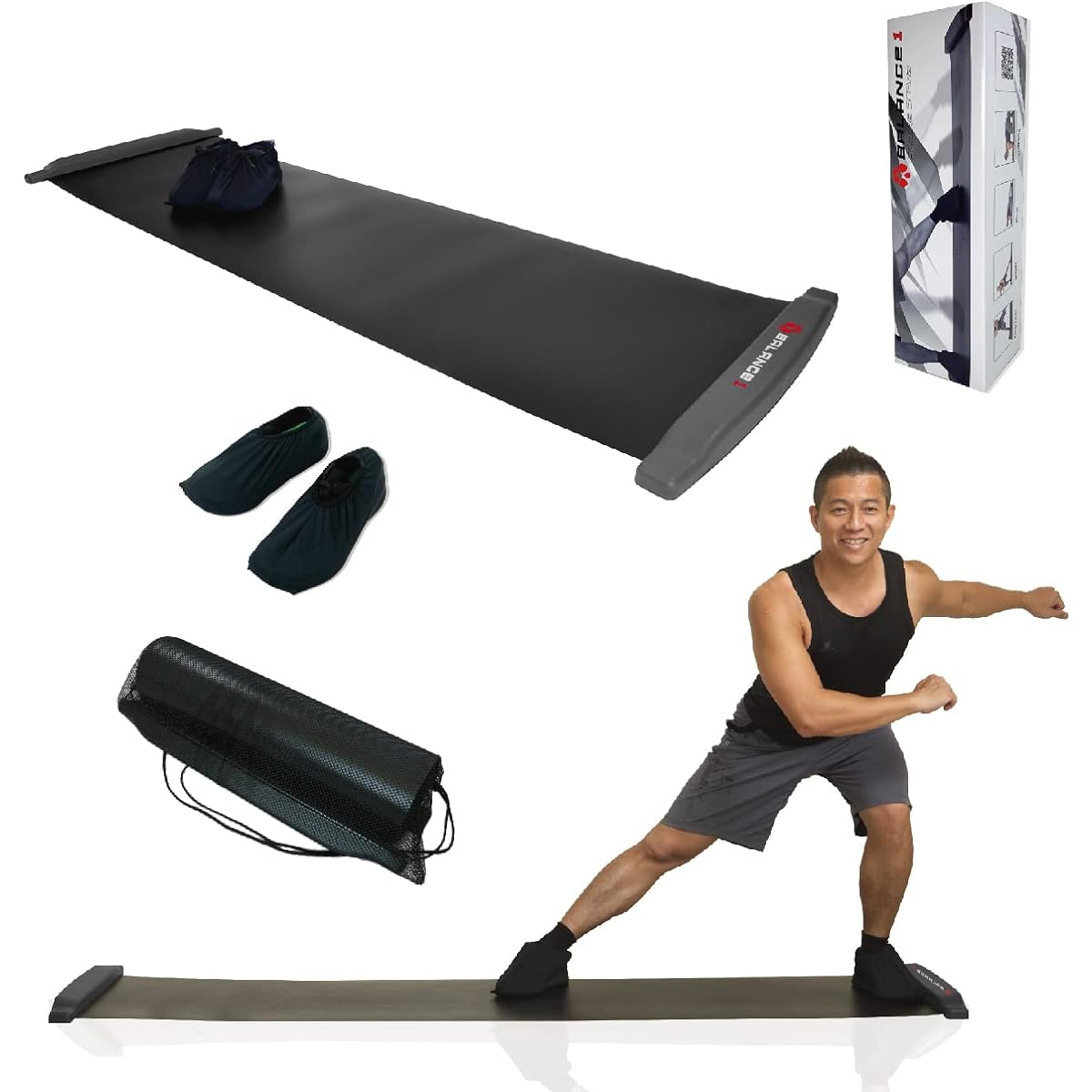 Balance One Slide Board Slider Board Sliding Board 180cm 230cm 2 Sizes for Core Training Diet Compact Storage