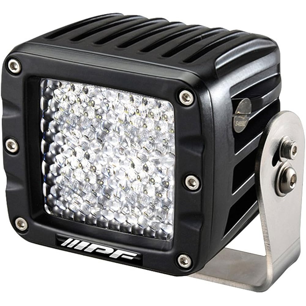 IPF back lamp LED 2 inch square 2200lm (1600cd) 6000K white 12V 24V compatible diffused light distribution 642BL