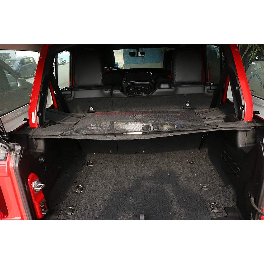 Jeep Wrangler JL 2018+ Jeep Wrangler JL Trunk Curtain 4 Door Ribbon Edition JL Accessories Fashionable 47X36CM/1.2kg Black