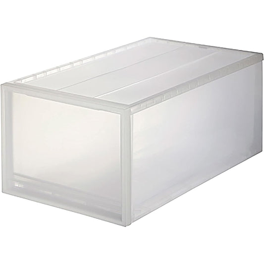 MUJI Polypropylene Costume Case Depth Width 40 x Depth 65 x Height 30 cm Pull-out Type Set of 2 12521464