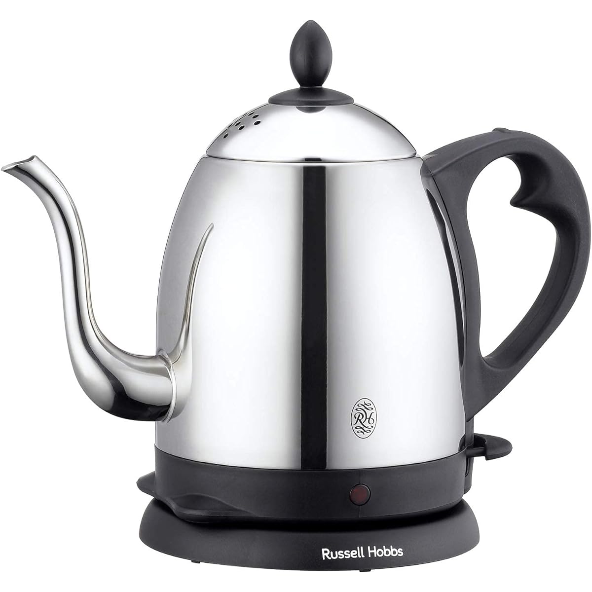 [Official] Russell Hobbs Cafe Kettle 0.8L Silver 7408JP 3 Month Extended Warranty Electric Kettle Narrow Mouth Rapid Heating Empty Cooking Prevention Function Auto Off Function Stainless Steel Heat Retention Easy to Clean Coffee Drip