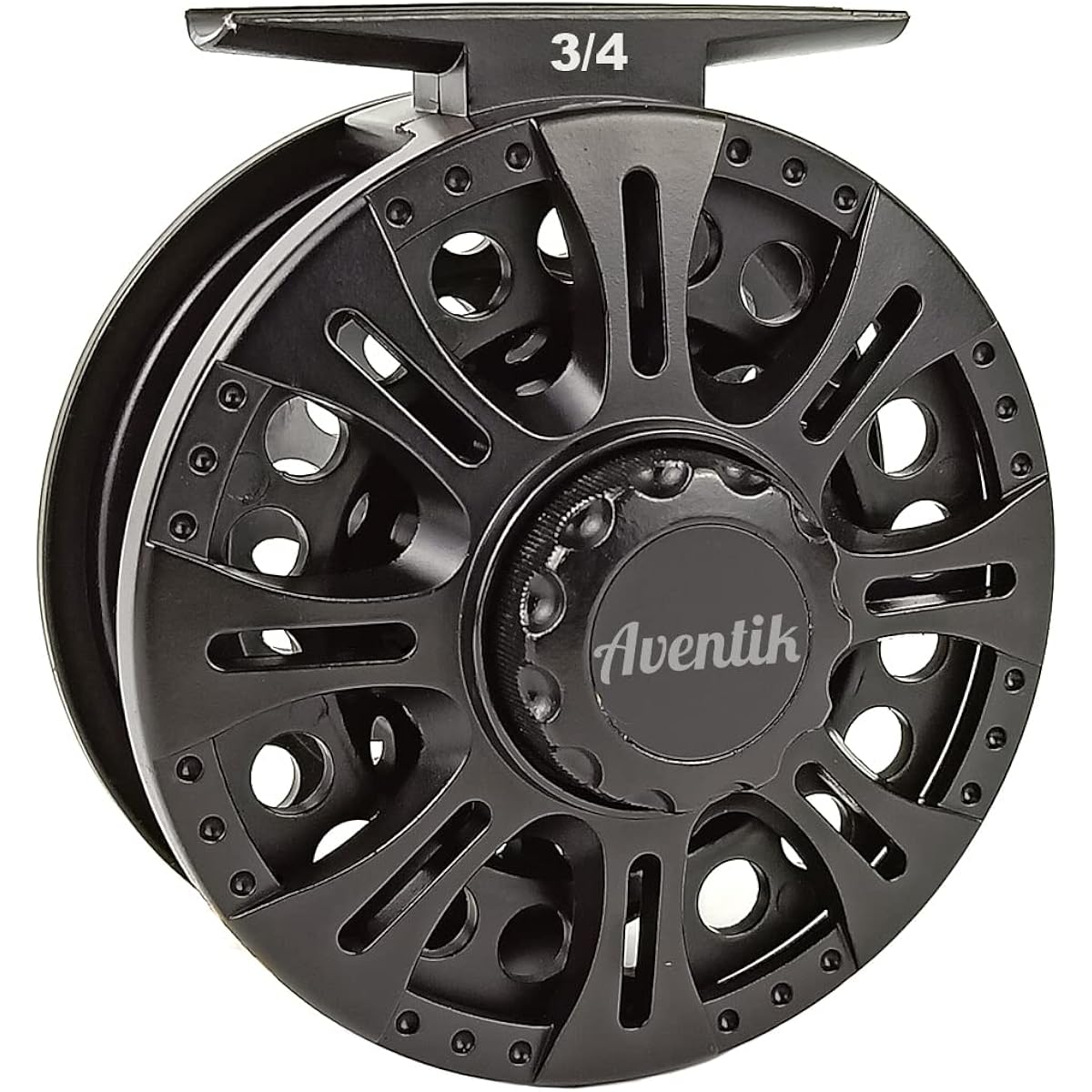 Aventik Z Center Drag System Classic III Graphite Large Arbor Fly Fishing Reel Sizes 3/4, 5/6, 7/8