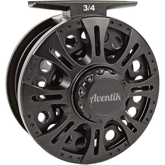 Aventik Z Center Drag System Classic III Graphite Large Arbor Fly Fishing Reel Sizes 3/4, 5/6, 7/8