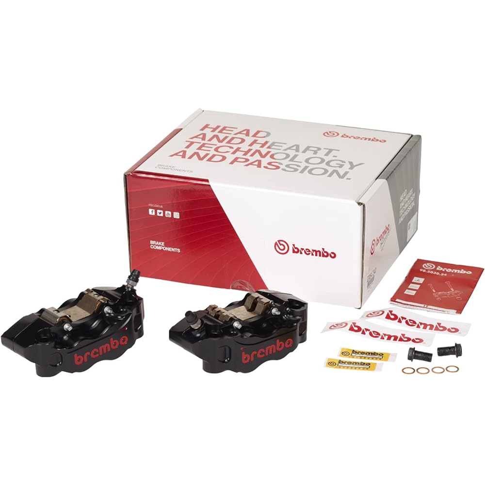 Brembo (Brembo) HP Radial Caliper CNC GP4-RB Installation Pitch: 108mm Black 220.B473.40