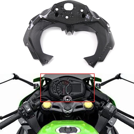 [SUKIRACING] Dry Carbon Meter Cover Ninja ZX25R ZX-25R 2020-2024 ZX-4R Twill Glossy Carbon Cover