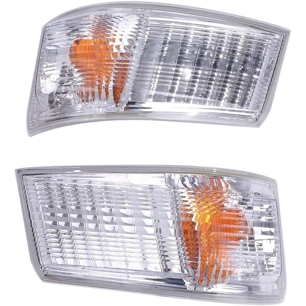 CustomDivine Turn Signal Lamp Light Lens Blue Tech Canter FBA00/20/30/50/60 FEA20/50/80 FDA00/20/40 FGA20 Right Driver Seat Left Passenger Seat Mitsubishi Fuso General Purpose External Product (Left and Right Set)
