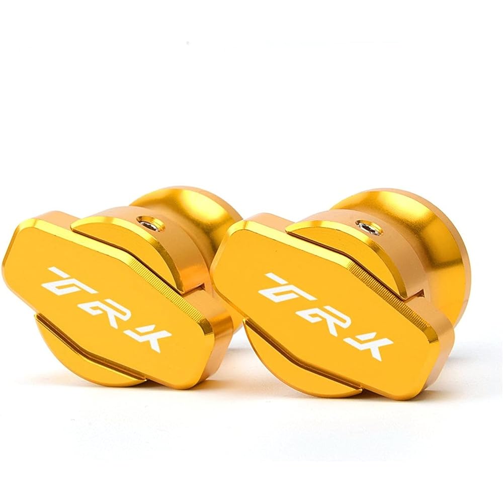 Stand Screw Slider Motorcycle M6 Swing Arm Screw Spool Slider Compatible with Benali TRK502 TRK502 Jinpen 502 2016 2017 (Color: Gold)