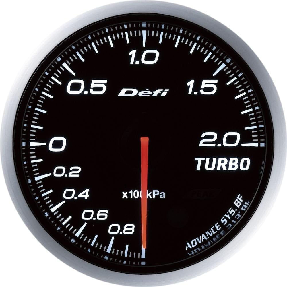 Nippon Seiki Defi Meter [Defi-Link ADVANCE BF] Turbo Meter 200kpa (White) DF09901