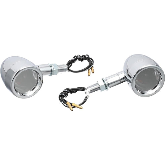 Kijima Motorcycle Turn Signal Lamp Sky Flat Plated/Mirror Lens 12V23W 219-1098