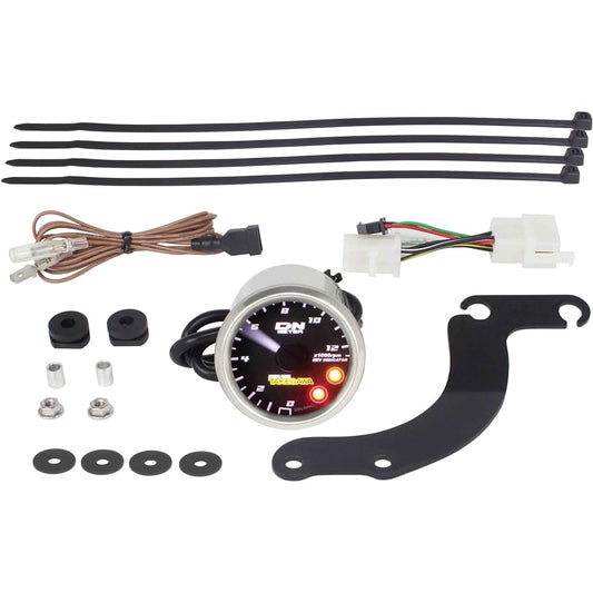Special parts Takegawa φ48 small DN tachometer 12500rpm with rev indicator Monkey 125 (JB02) 05-05-0080 Stainless steel/black