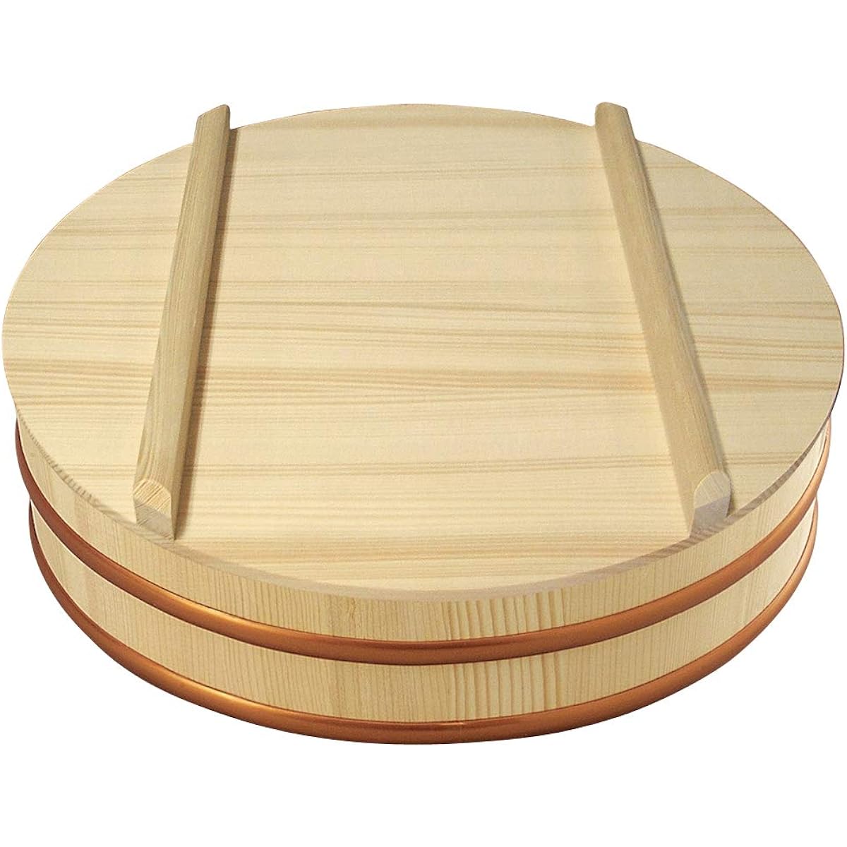 Yamashita Kogei Sushi Utensils Natural Approximately φ39 x H12.1cm Made in Japan Sushi Oke with Lid 522465