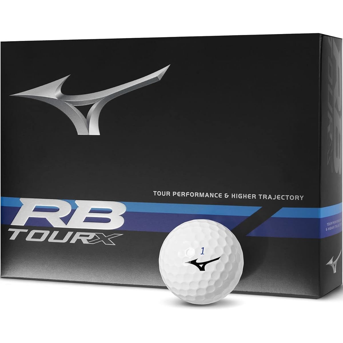 MIZUNO Golf Ball RB Tour Series White Distance & Control Type Compatible with head speeds of 38 m/s or more Soft feel 3-piece structure Equipped with axial flow dimples