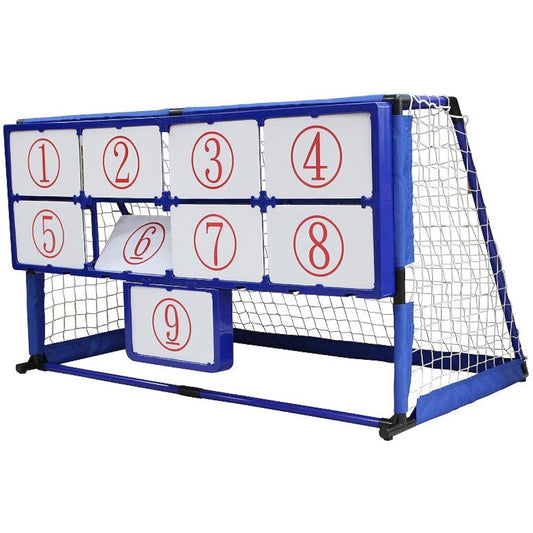 Sakurai Boeki Soccer Target Strike Pitching Strike Out Enjoy Family Magic Nine Kick Target (9 plates) 3 dedicated balls and 1 pump included EFS-182N21 Blue