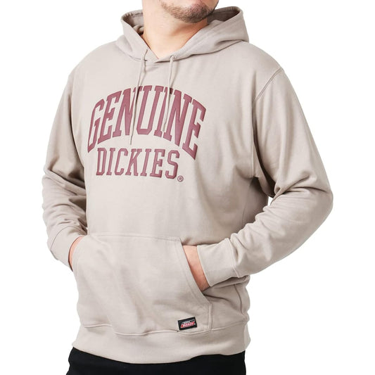 [Genuine Dickies] Men's Hoodie, Large Size Sweatshirt, Fleece, Logo LL-5L Print Sweatshirt, Pull Parka