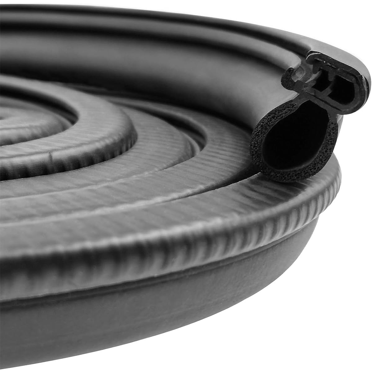 Automotive door rubber seal trim seal strip strip with side valve with boat track RV Home Application polyvinyl chloride bulb trim EPDM with rubber seal (70.22cm)