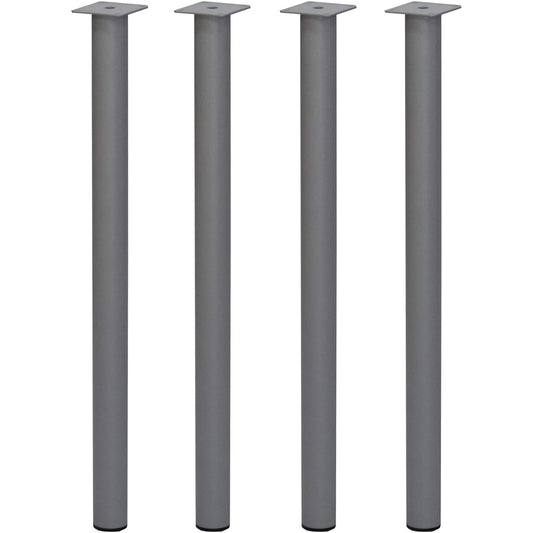 AIS (AIS) Table Legs Set of 4 Silver 75cm Table Kits Legs TCL-750 SL 4 Pieces