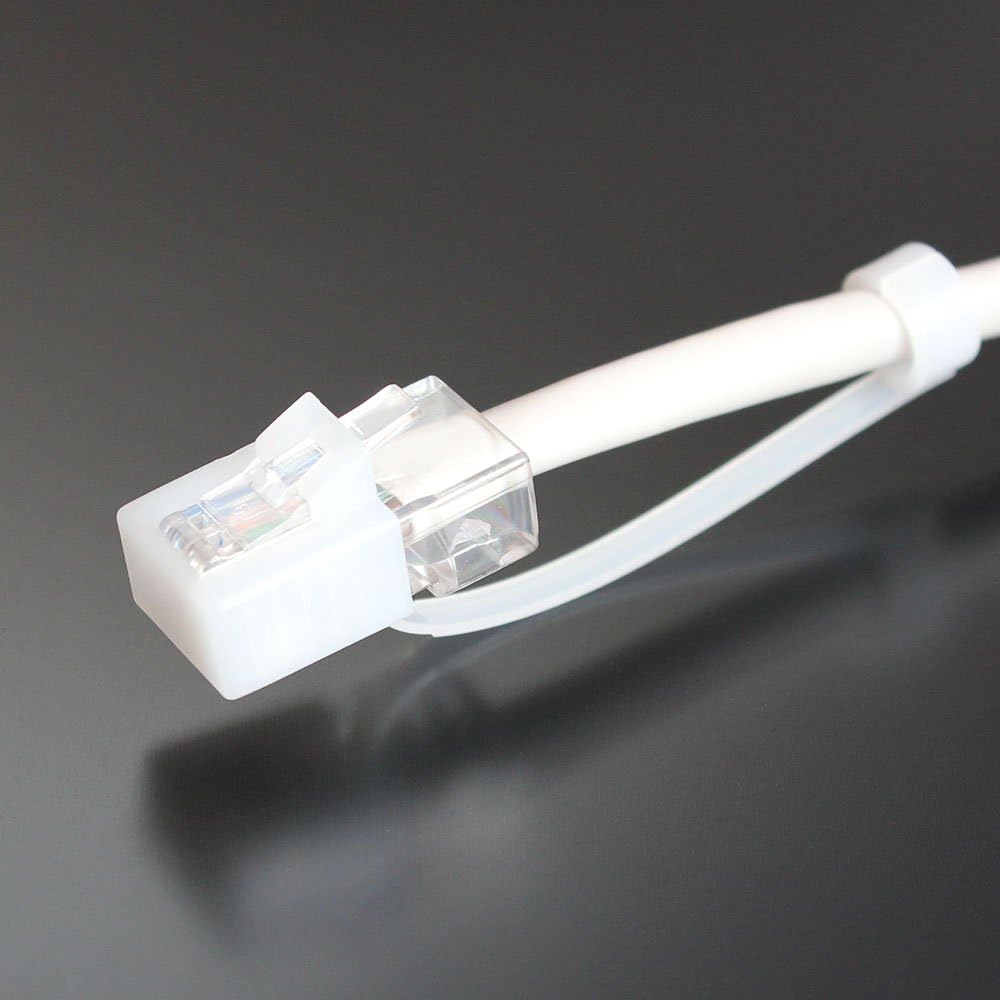 LAN cable RJ45 plug protective cover white 100 pieces Taros [CPC-WH-100P]