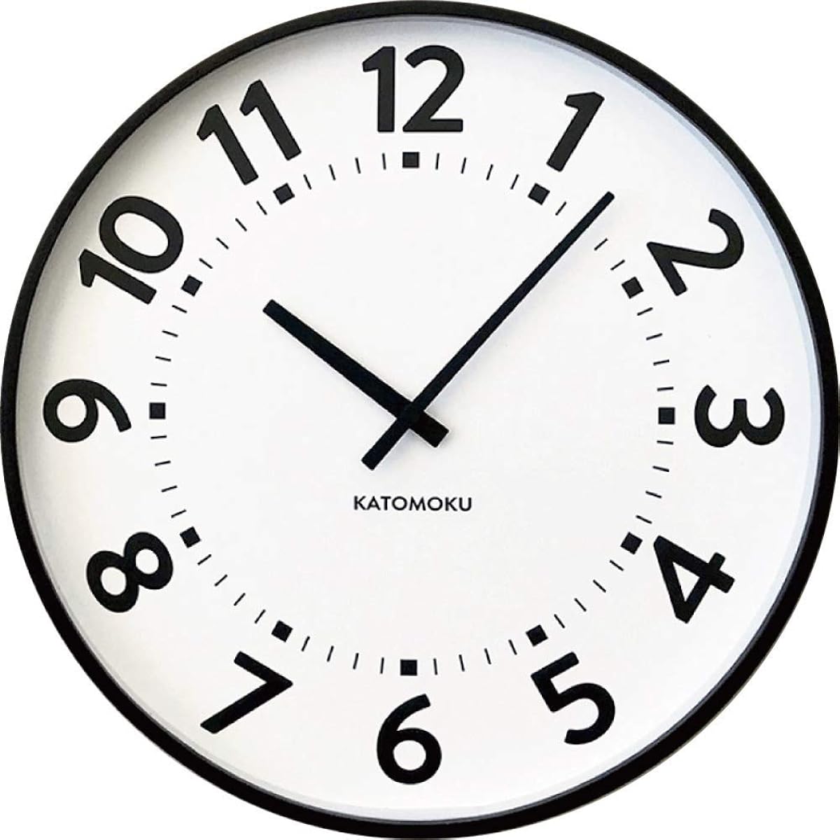 KATOMOKU plywood clock 17 radio clock sweep (continuous second hand) km-106BRRC φ362mm brown