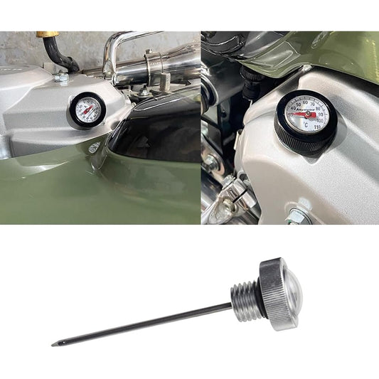 FOR CC110 Cross Cub 110 CC110 Cross Cub 110 2023 Modified Retro Engine Oil Temperature Gauge Special Oil Temperature Gauge Accessories (Silver) [Parallel Import]