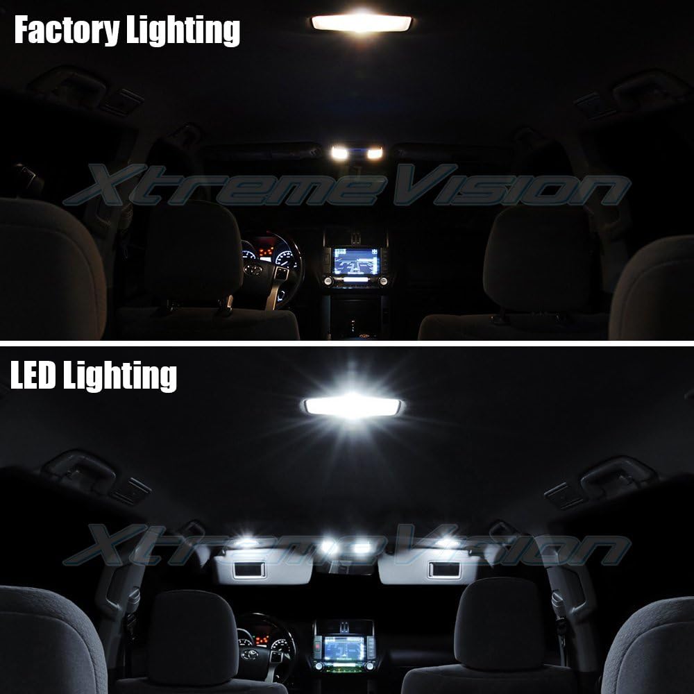 Xtremevision Interior LED Honda Code 2003-2012 (12 pieces) Pure White Interior LED Kit + Installation Tool