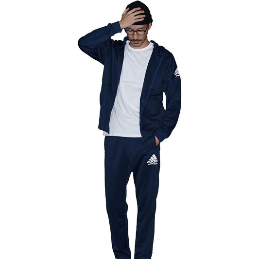 [Adidas Combat Sports] Jersey Top and Bottom Men's Long Sleeve Track Jacket Track Pants Setup TR-73 combat sports