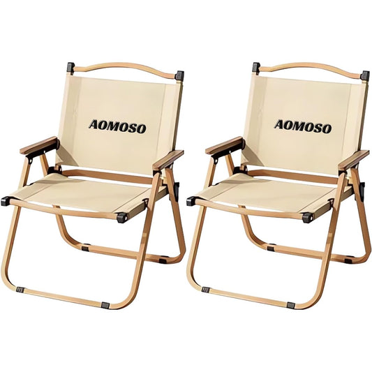 Aomoso Outdoor Chair Camping Chair Cool Fabric Summer Specification Lightweight Folding Chair L Size 78x54x51cm Load Capacity 150kg Compact Portable Camping Chair (1)