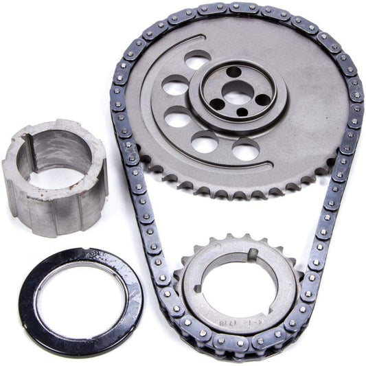 Cloyes 9-3658TX3 Race Billet True Roller Timing Kit Billet Steel Cam Sprocket/3 Keyway Billet Steel Crank Sprocket/0.5 Inch True Roller Single Chain/Slast Needle Bearing Race Billet Timing Kit