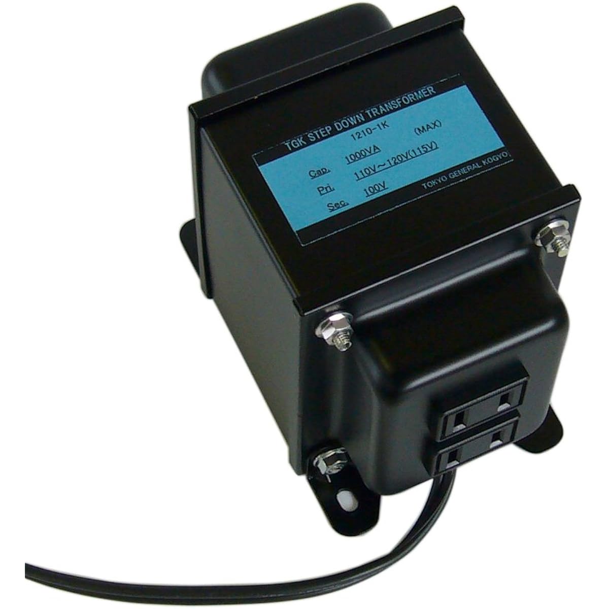Transformer Workshop Made in Japan Transformer Step Down Transformer 1000W 110~120V→100V For America and Canada 1210-1K (For overseas stay)
